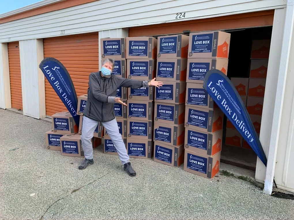 Crates of Ontario produce being unloaded at the kitchen door in the morning